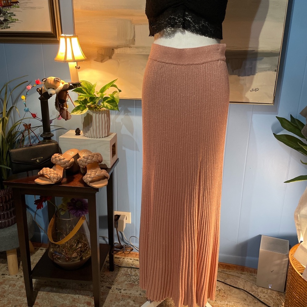 Chic Blush Maxi Skirt